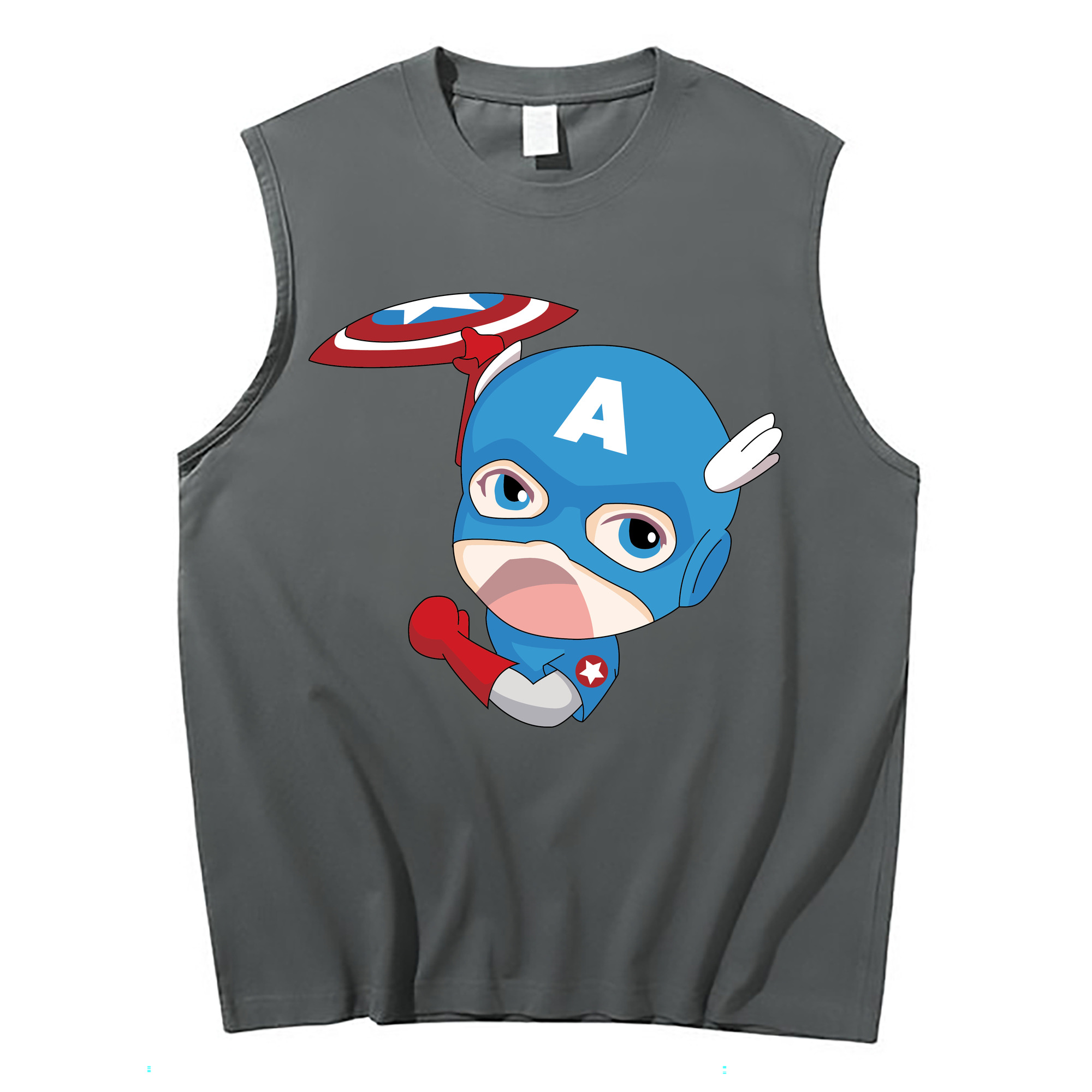 （画像用） アベンジャーズ The Avengers コットン100％タンクトップ（フロントプリント）